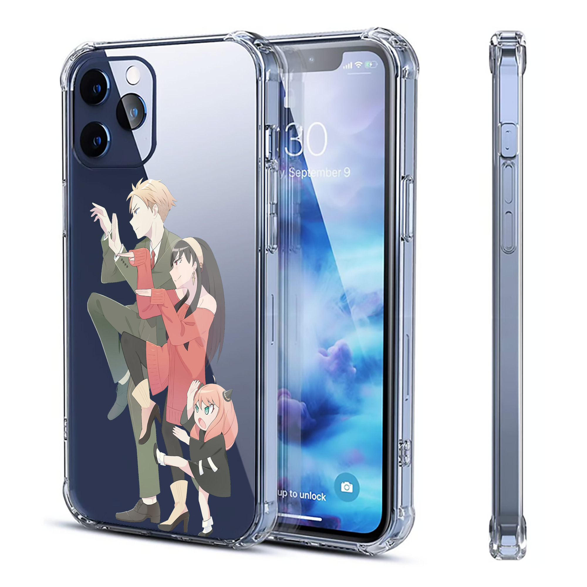 （画像用） SPY×FAMILY间谍家家酒 【iPhone 12シリーズ対応】透明スマホケース（クリアソフトケース）